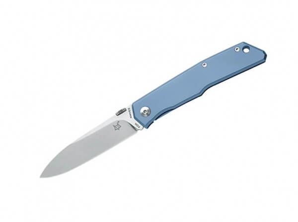 Pocket Knife, Grey, Thumb Stud, Framelock, N690, Titanium