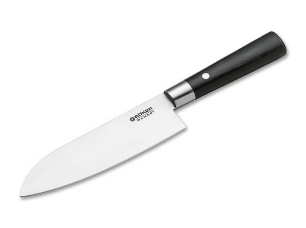 Kitchen Knife, Black, Damascus, Pakka Wood