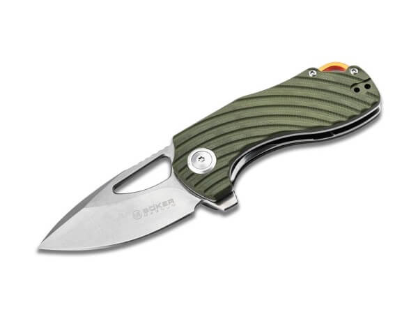 Pocket Knives, Green, Thumb Hole, Linerlock, 440C, G10