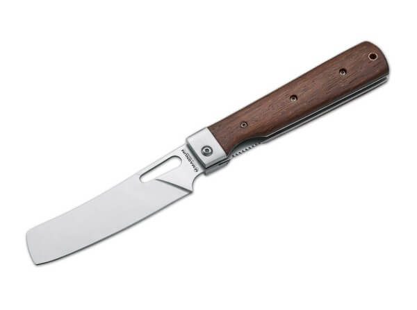 Pocket Knife, Brown, Thumb Hole, Linerlock, 7Cr17MoV, Tulip Wood