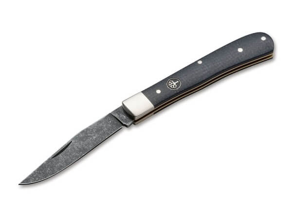 Pocket Knives, Black, Nail Nick, Slipjoint, O1, Micarta