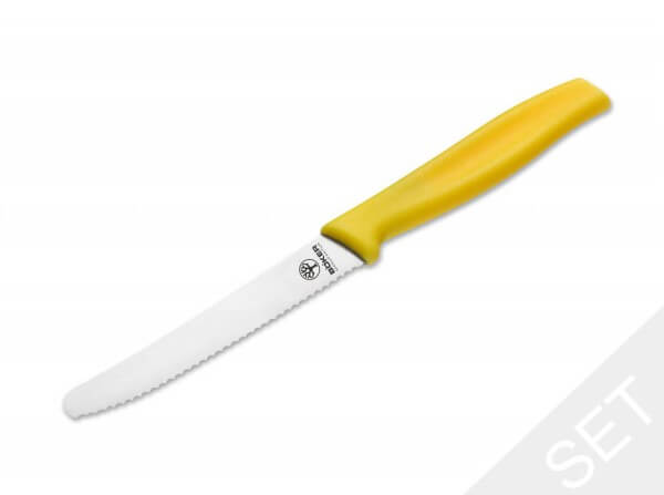 Kitchen Knife, Yellow, Fixed, Synthetic