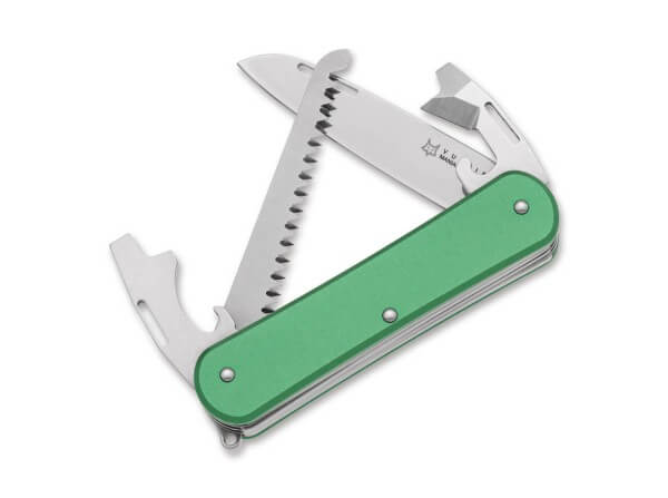 Pocket Knives, Green, Nail Nick, Slipjoint, N690, Aluminum