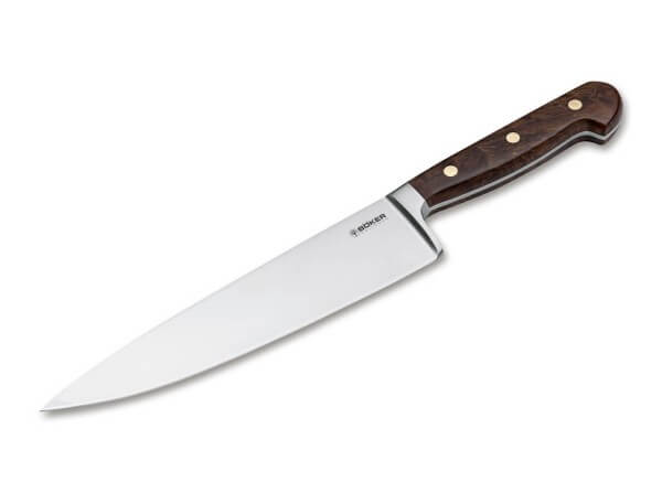 Kitchen Knife, Brown, O1, Curly Birch Wood