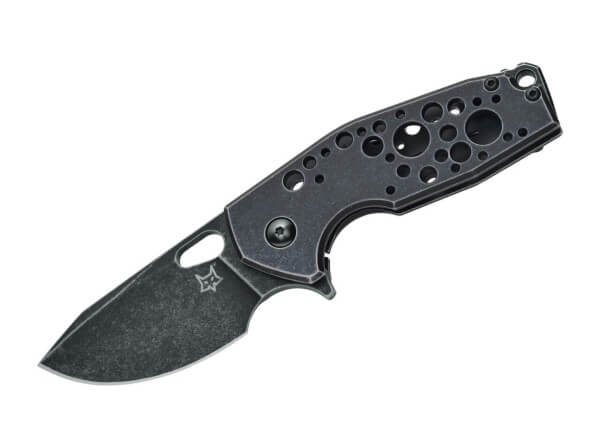 Pocket Knife, Black, Flipper, Framelock, N690, Aluminum