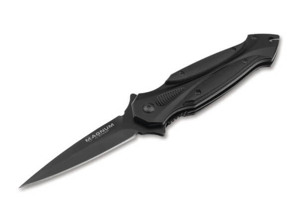 Pocket Knives, Black, Flipper, Linerlock, 440A, Aluminum