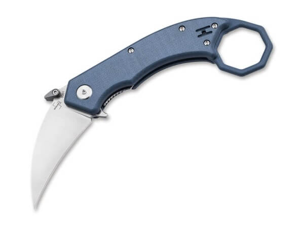 Pocket Knives, Blue, Flipper, Linerlock, 154CM, G10