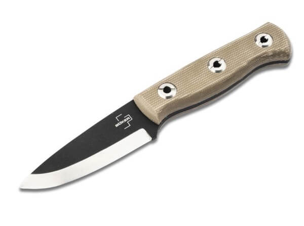 Fixed Blade Knives, Brown, Fixed, 1095, Micarta