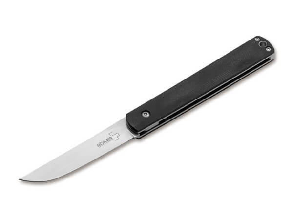 Pocket Knife, Black, Flipper, Slipjoint, 440C, G10