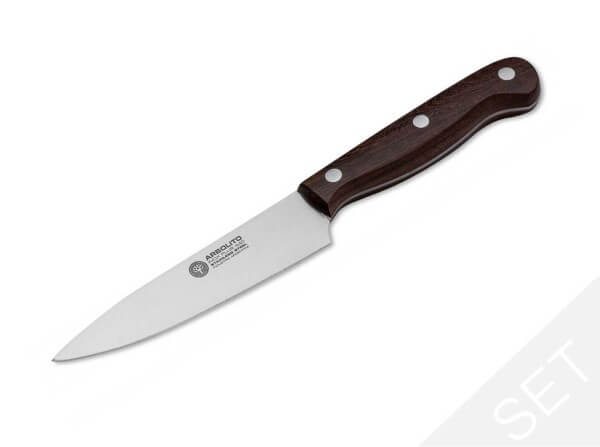 Steak Knife, Brown, Fixed, 440A, Guayacan Wood