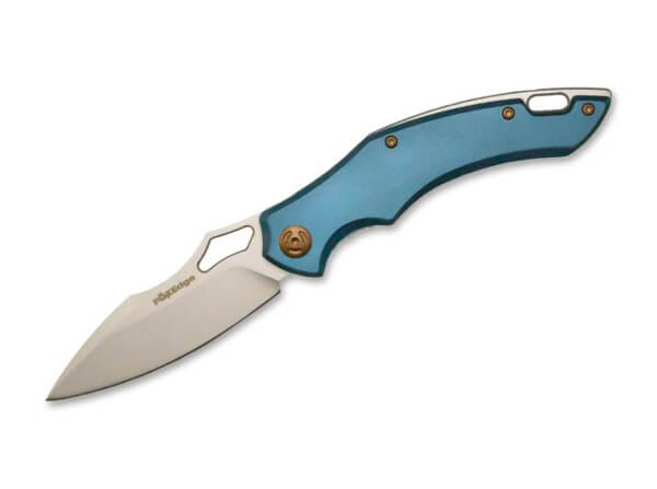 Pocket Knives, Blue, Thumb Hole, Linerlock, Stainless Steel, Aluminum