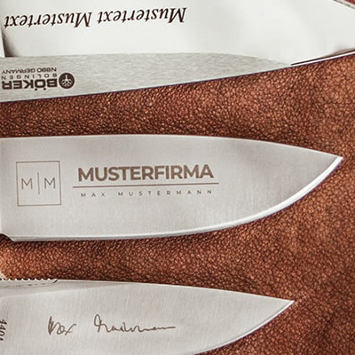 Custom Laser Engraving for Gunter Wilhelm German Knives