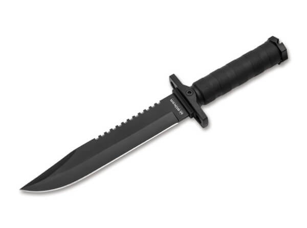 Fixed Blade Knives, Black, 7Cr17MoV, FRN