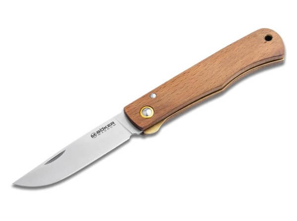 Pocket Knives, Brown, Nail Nick, Linerlock, 420, Wood