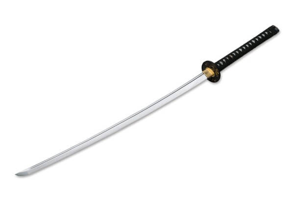 Sword, Black, Carbon Steel, Wood