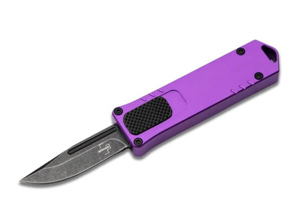Pocket Knives, Purple, OTF, D2, Aluminum