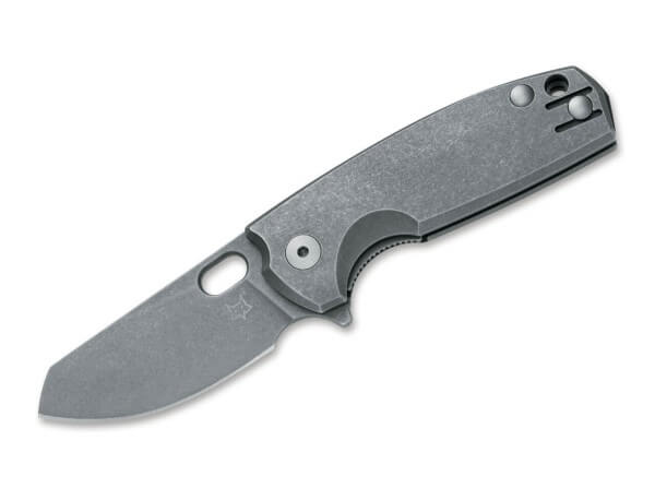 Pocket Knife, Grey, Flipper, Linerlock, M390, Titanium