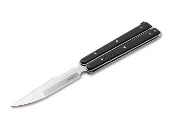 Pocket Knife, Black, Balisong, D2, G10