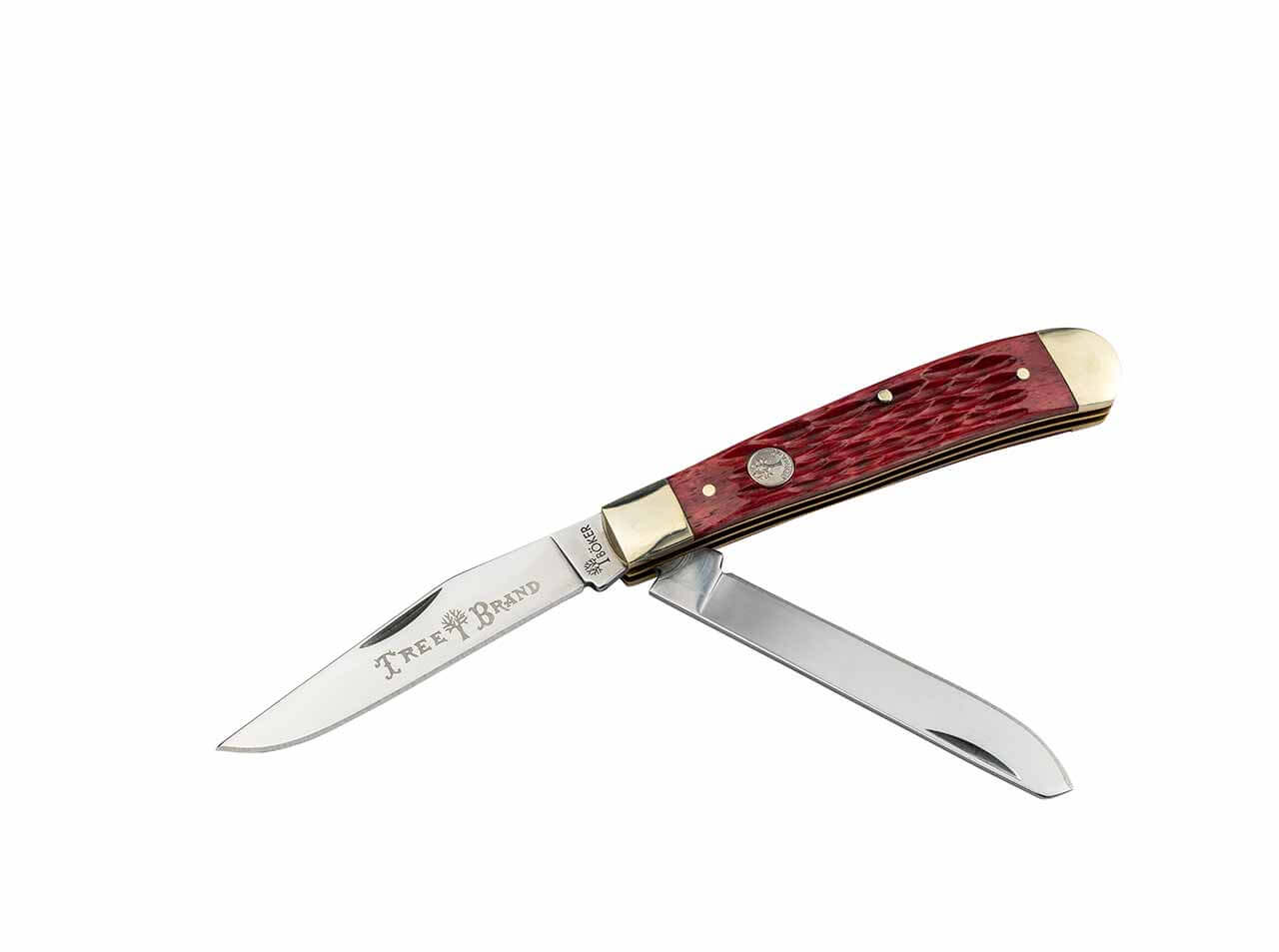 Boker Tree Brand Congress Red Bone Sheepsfoot Pen Blade Pocket Knife 110745