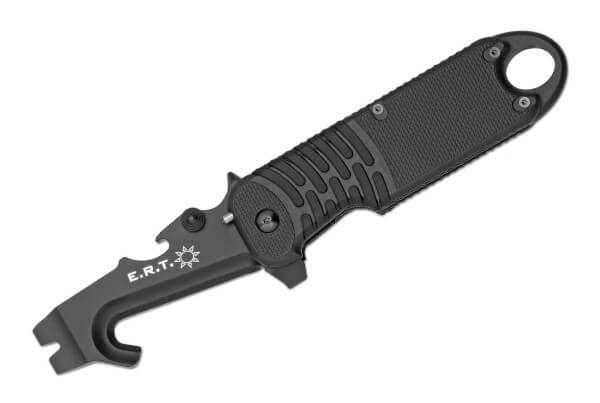 Pocket Knife, Black, Flipper, Linerlock, N690, Synthetic