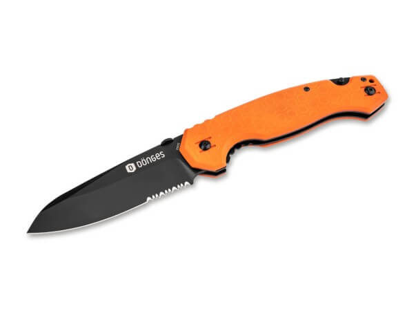 Pocket Knives, Orange, Thumb Hole, Linerlock, D2, G10