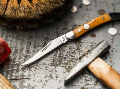 はさみ・カッター Rust made in England toothpick Boker Germany Treebrand Texas Toothpick Smooth Yellow | Boker USA