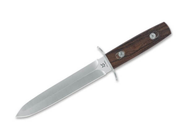 Fixed Blade, Silver, Fixed, N690, Ziricote Wood