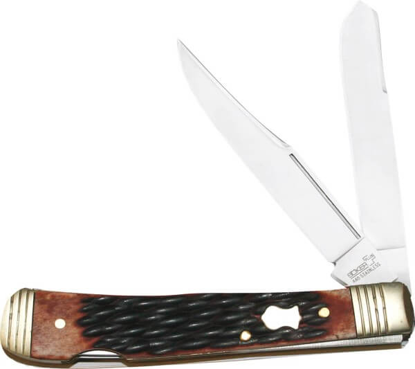 Pocket Knife, Brown, Nail Nick, Backlock, 440C, Synthetic