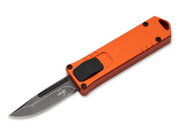 Pocket Knife, Orange, OTF, D2, Aluminum
