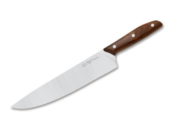 Kitchen Knife, Brown, X50CrMoV15, Walnut Wood