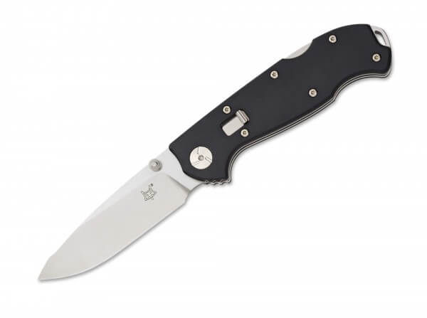Pocket Knife, Black, Thumb Stud, Backlock, N690, G10