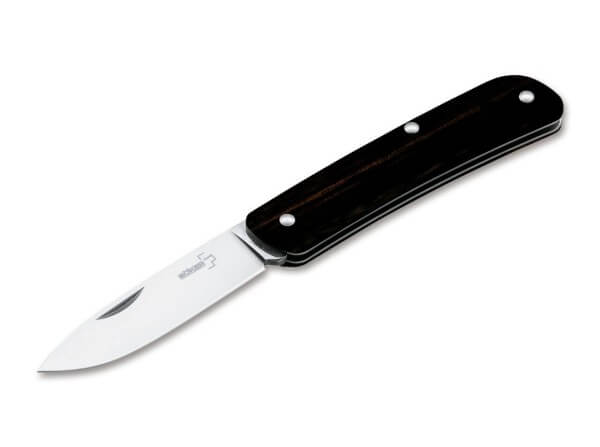 Pocket Knife, Black, Nail Nick, Slipjoint, 12C27, Ebony