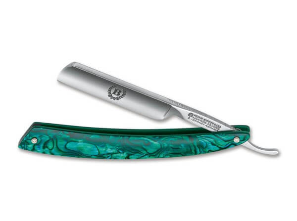 Straight Razor, Green, O1, Abalone