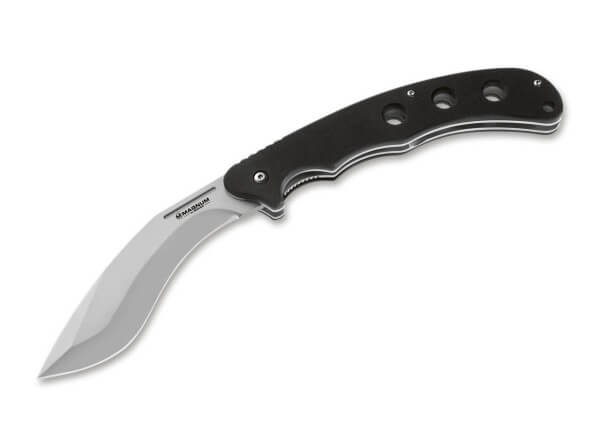 Pocket Knife, Black, Nail Nick, Linerlock, 440A, G10