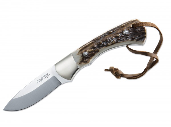 Fixed Blade, Brown, Fixed, 440A, Stag