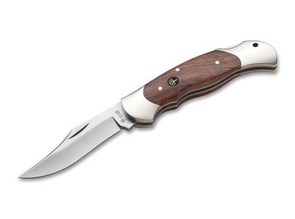 Pocket Knife, Brown, Nail Nick, Backlock, 440C, Rosewood
