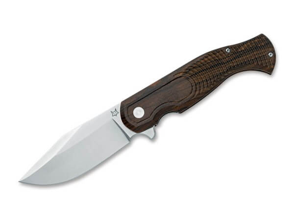 Pocket Knives, Brown, Flipper, Linerlock, Stainless Steel, Ziricote Wood
