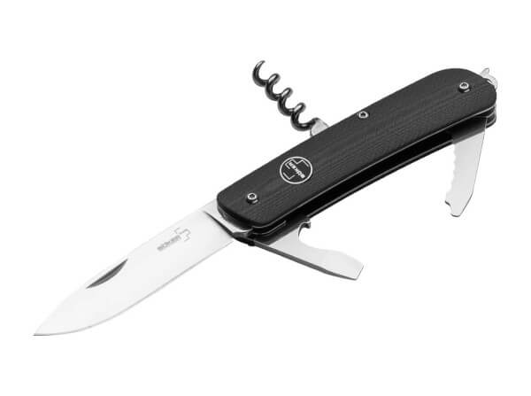 Pocket Knife, Black, Nail Nick, Slipjoint, 12C27, G10