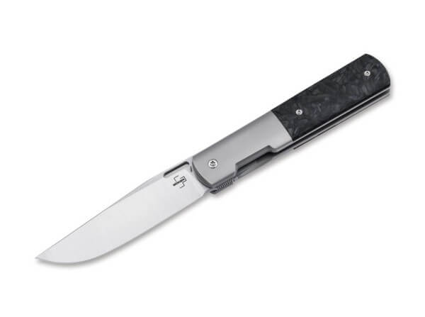 Pocket Knives, Black, Flipper, Framelock, M390, Carbon Fibre