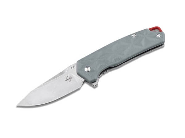 Pocket Knives, Grey, Flipper, Framelock, D2, G10