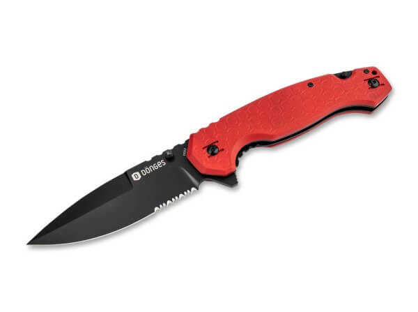 Pocket Knives, Red, Flipper, Linerlock, D2, G10