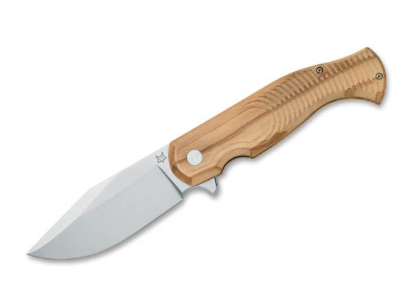 Pocket Knives, Brown, Flipper, Linerlock, Stainless Steel, Olive Wood