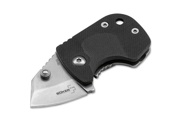 Pocket Knife, Black, Thumb Stud, Framelock, AUS-8, Zytel