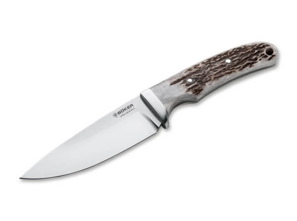 Fixed Blade Knives, Brown, N690, Stag