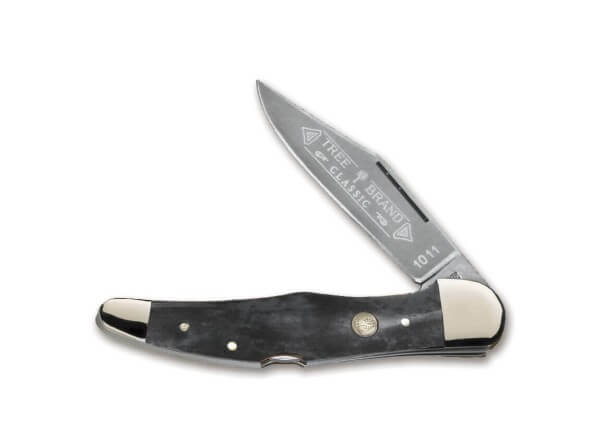 Pocket Knife, Grey, Nail Nick, Backlock, C75, Bone