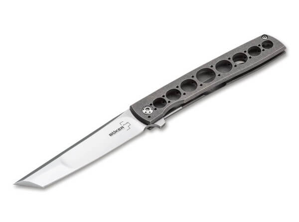 Pocket Knives, Grey, Flipper, Linerlock, VG-10, Titanium