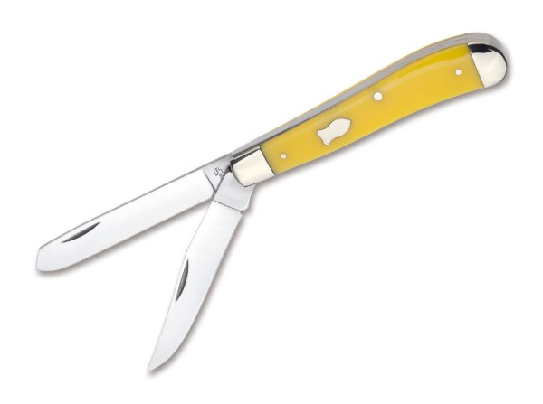 Pocket Knife, Yellow, Nail Nick, Slipjoint, Synthetic