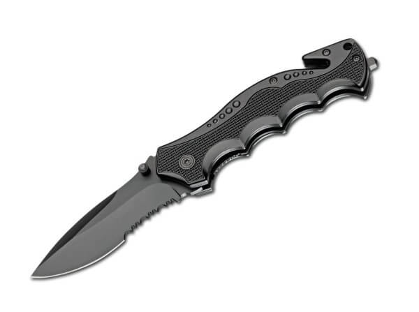 Pocket Knife, Grey, Thumb Stud, Linerlock, 440A