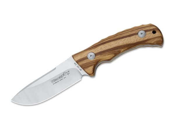 Fixed Blade, Brown, Fixed, 440A, Zebrawood