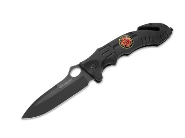 Pocket Knife, Black, Thumb Hole, Linerlock, 440A, Synthetic